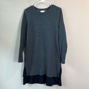 J. Jill warm long sleeve striped dress women size large